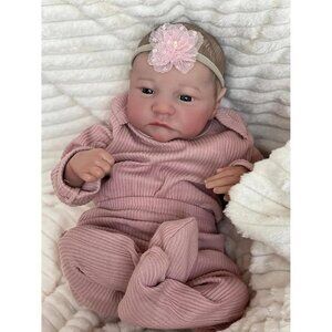 🆕 Reborn Baby Doll Pink Crafted Silicone Vinyl Full Body Anatomically Correct